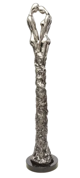 Adoration II Deluxe Stainless Steel Sculpture by Jennine Parker