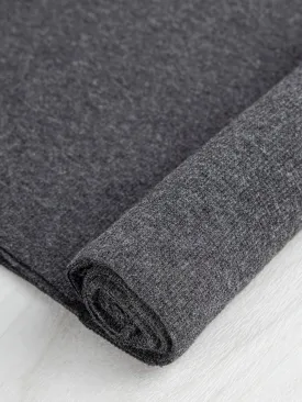 Bamboo/Cotton 2x2 Baby Rib - Charcoal