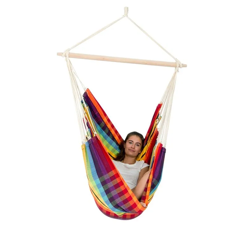 CLEARANCE Brasil Rainbow Hammock Chair (B)