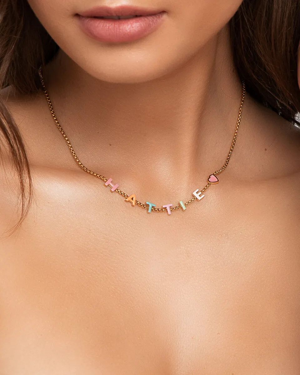 Custom Enamel Name Bundle (Gold)