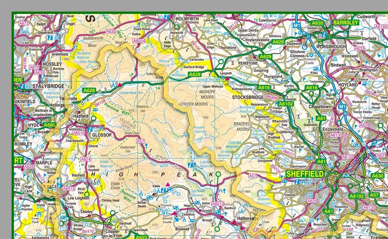Derbyshire County Map