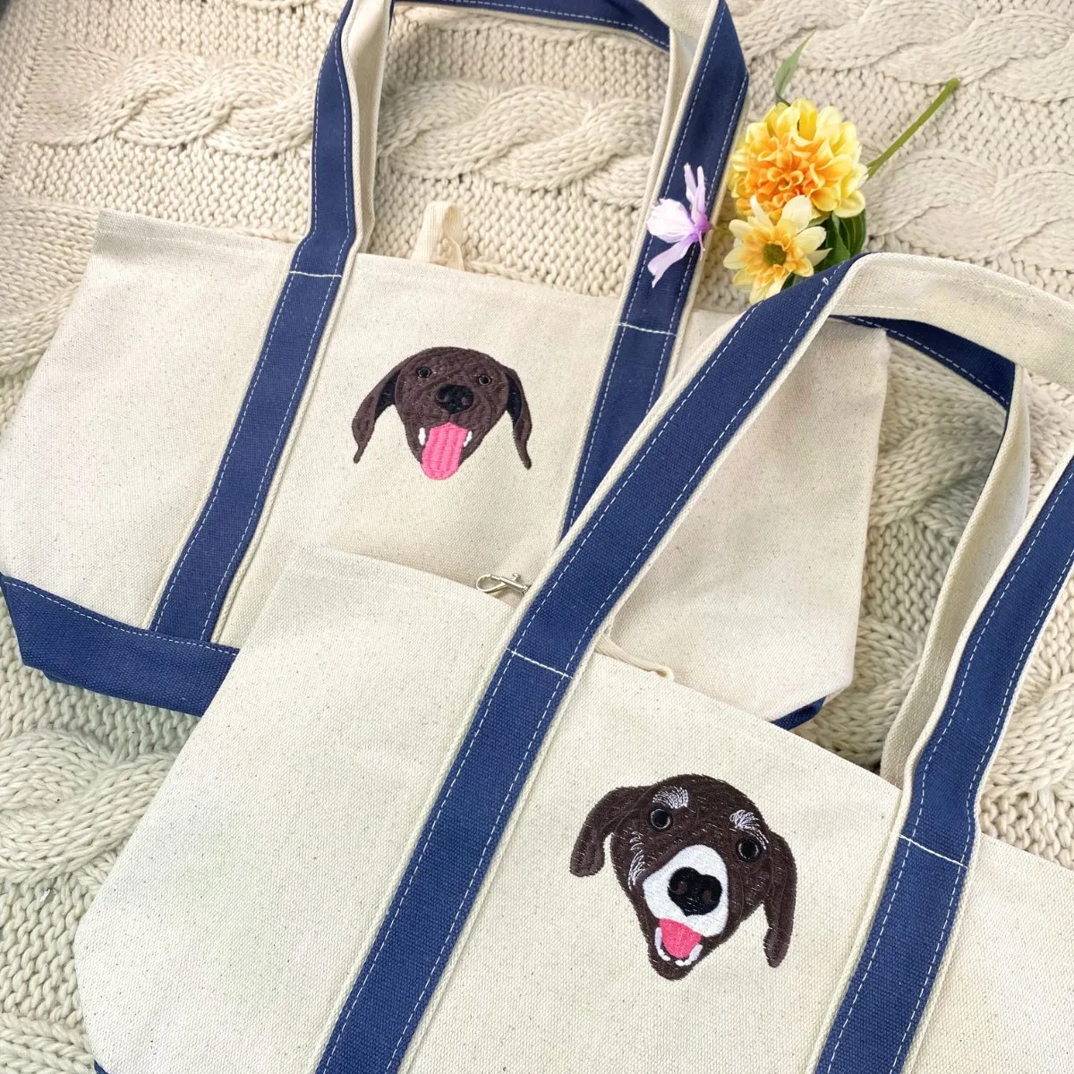 Dog Lover Trio Pack: Embroidered Sweatshirt & Hat & Tote Bag