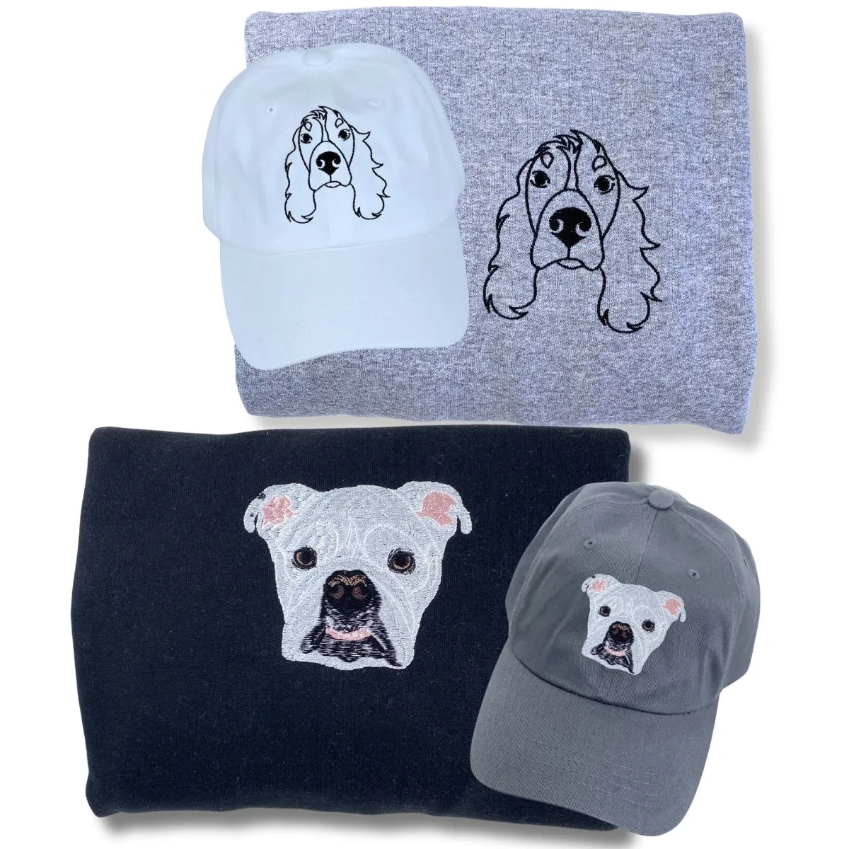 Dog Lover Trio Pack: Embroidered Sweatshirt & Hat & Tote Bag