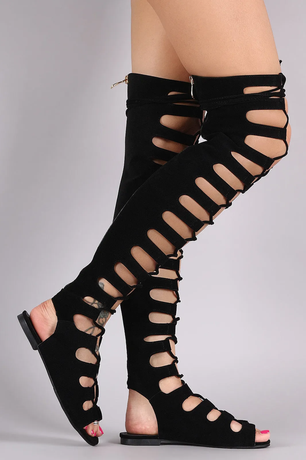 Eli - Lace Up Boot Sandal