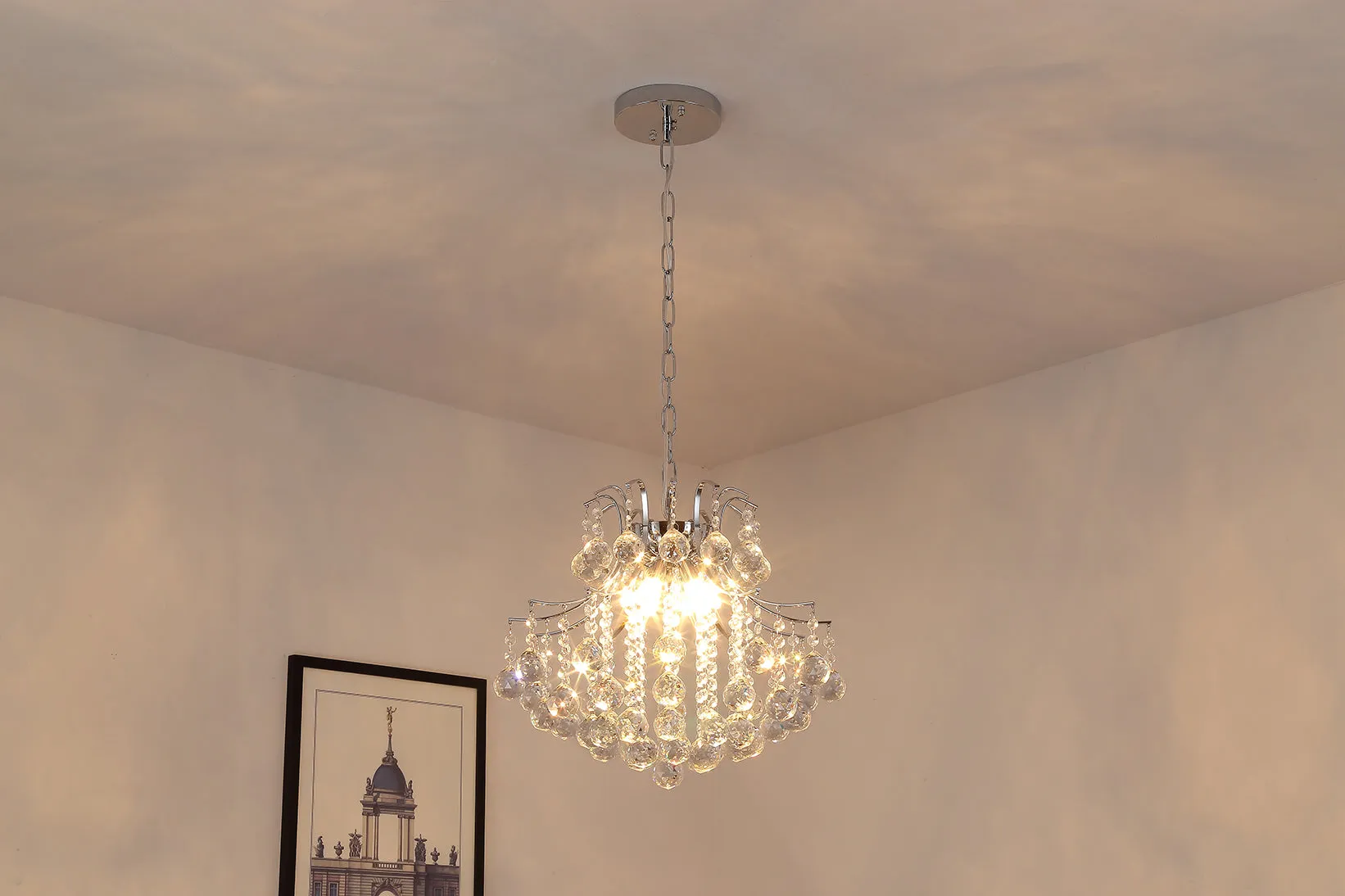 FluxTech - Classic Crystal Pendant Chandelier Ceiling Light