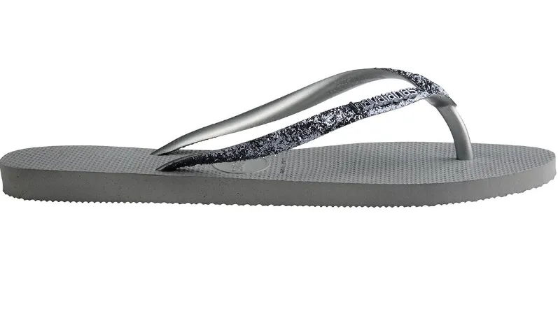 Havaianas Womens Slim Glitter II Steel Grey