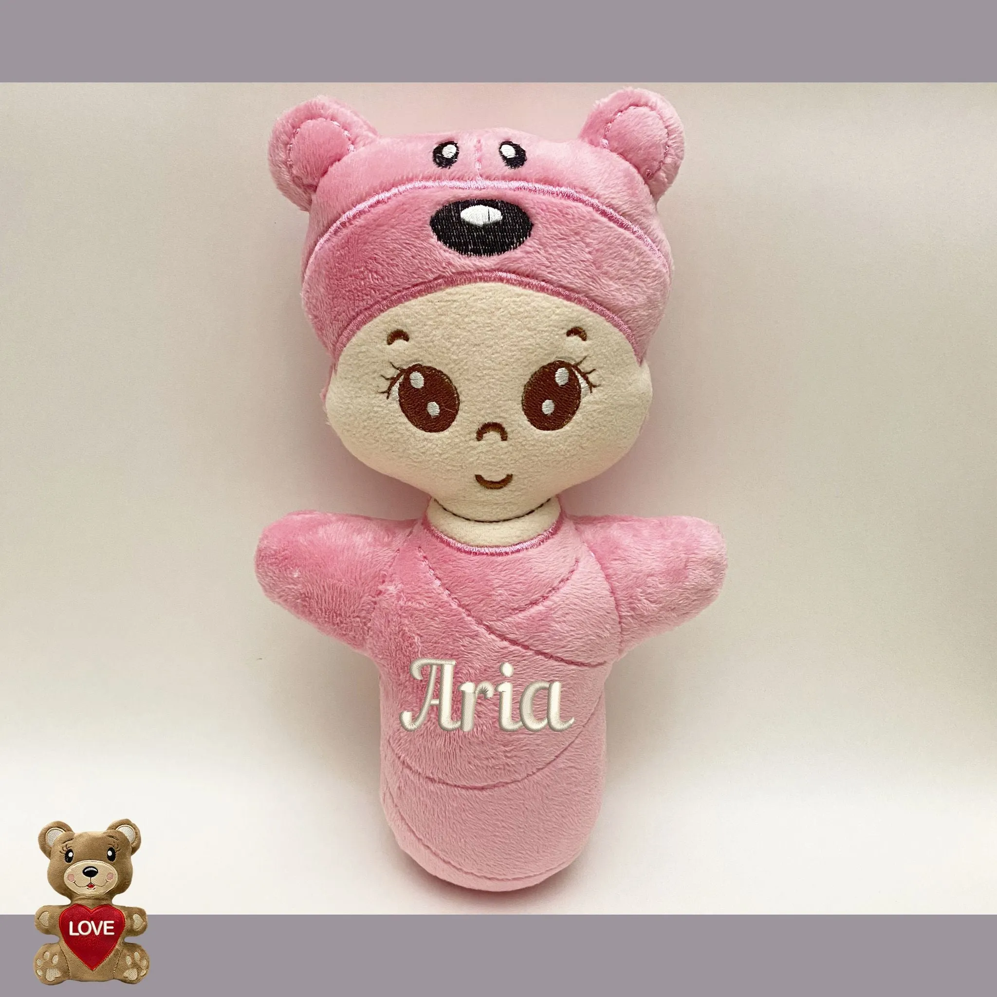 Personalised Baby doll soft toy - Custom Gifts For Children