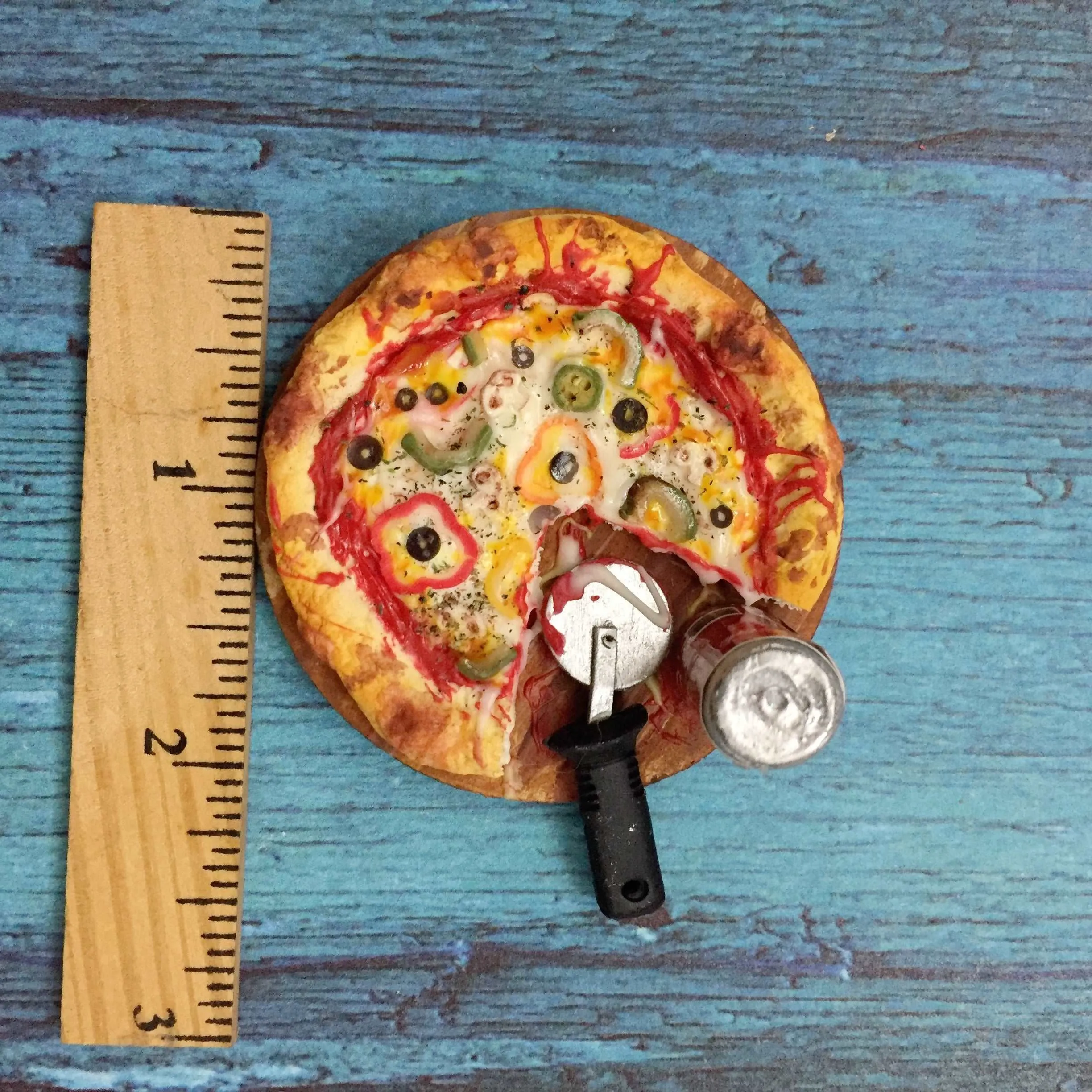 Pizza Coke Fast Food Miniature Food Magnet