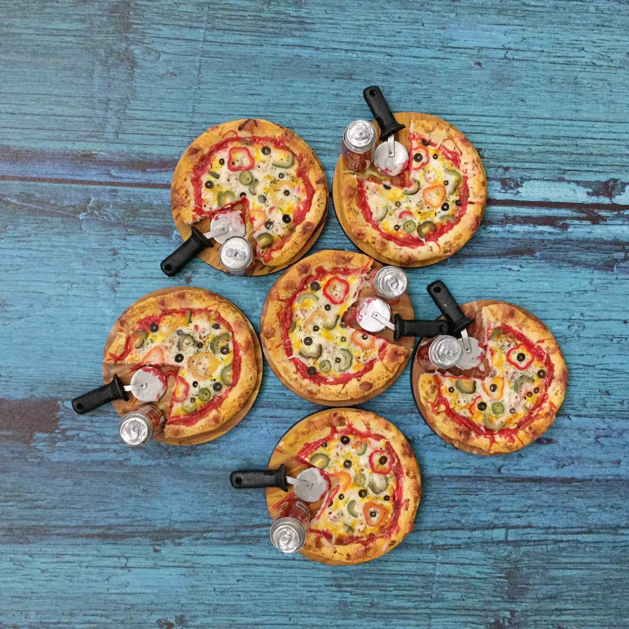 Pizza Coke Fast Food Miniature Food Magnet