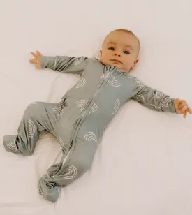 Zipper Footies - Neutral Rainbow