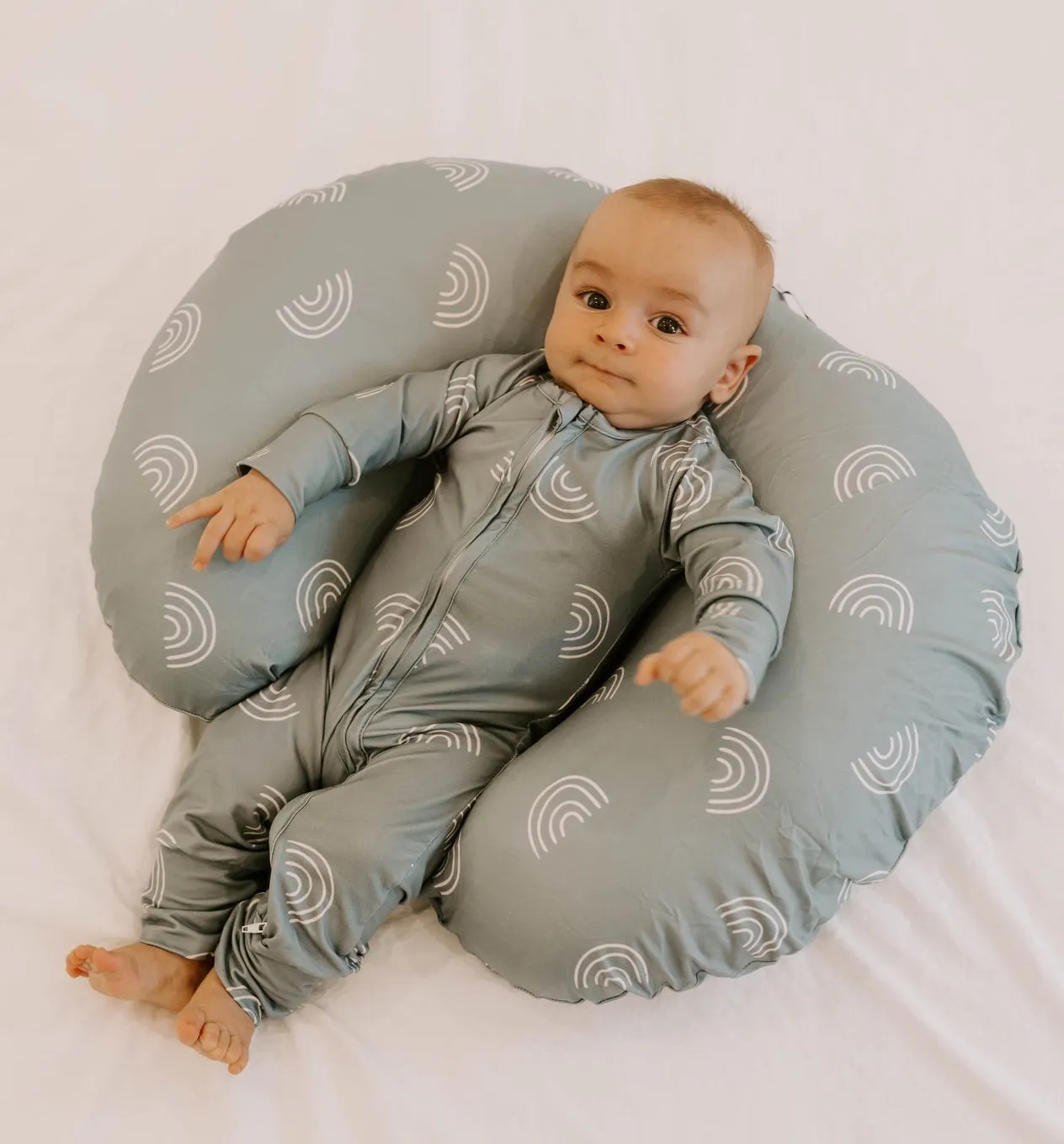 Zipper Footies - Neutral Rainbow