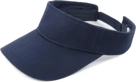 Zylioo XXL Oversize Visor Hat,Large Athletic Cotton Sports Visor,Adjustable Small Solid Color Sun Cap